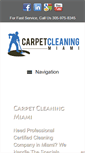 Mobile Screenshot of miamicarpetcleaning.us